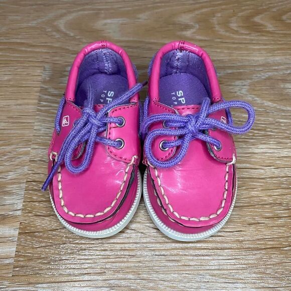 Sperry Size 2 Top-Sider Baby Girl Shoes - Picture 4 of 11